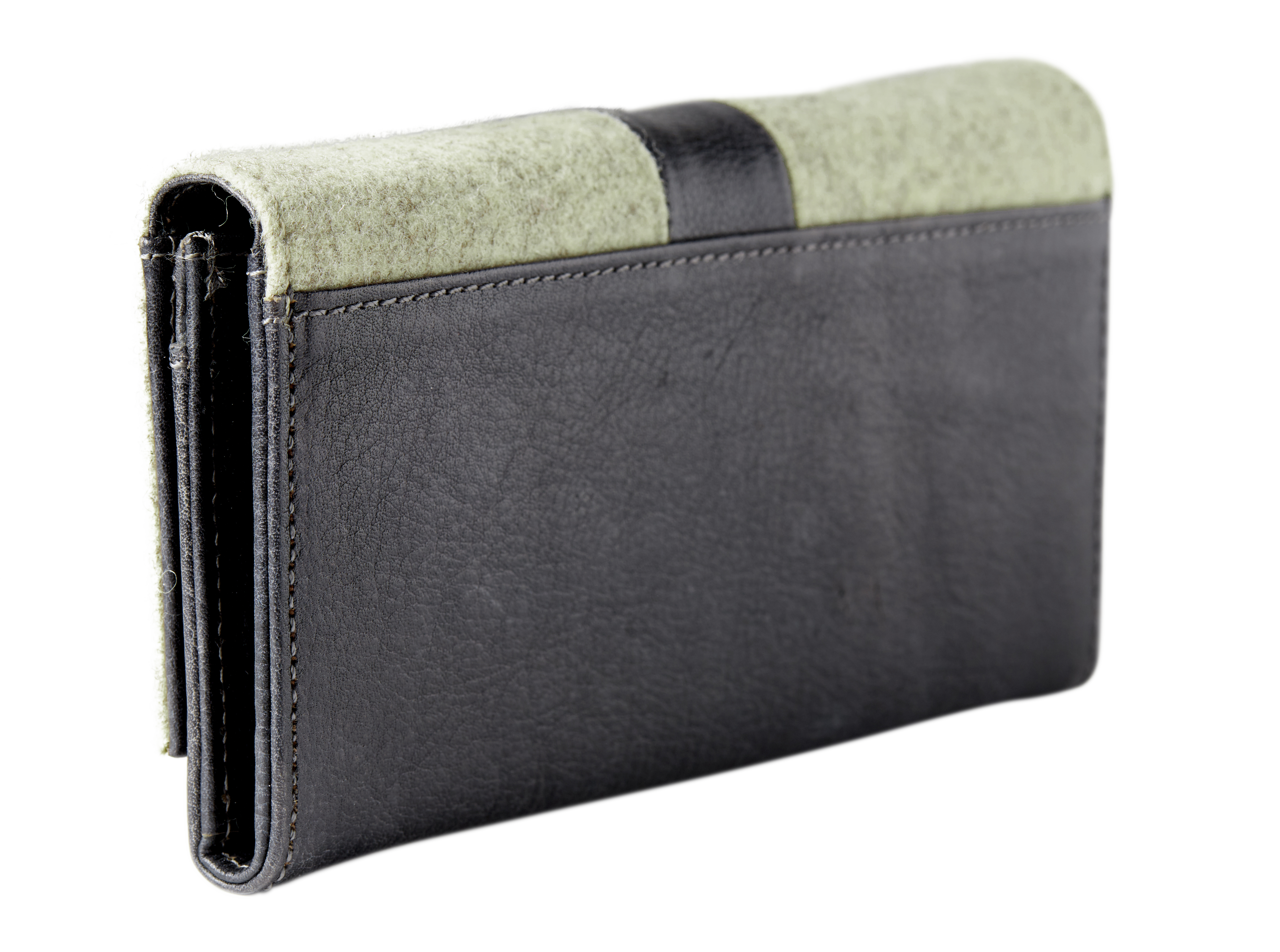 Waidzeit Geldbörse Loden Rindsleder beige